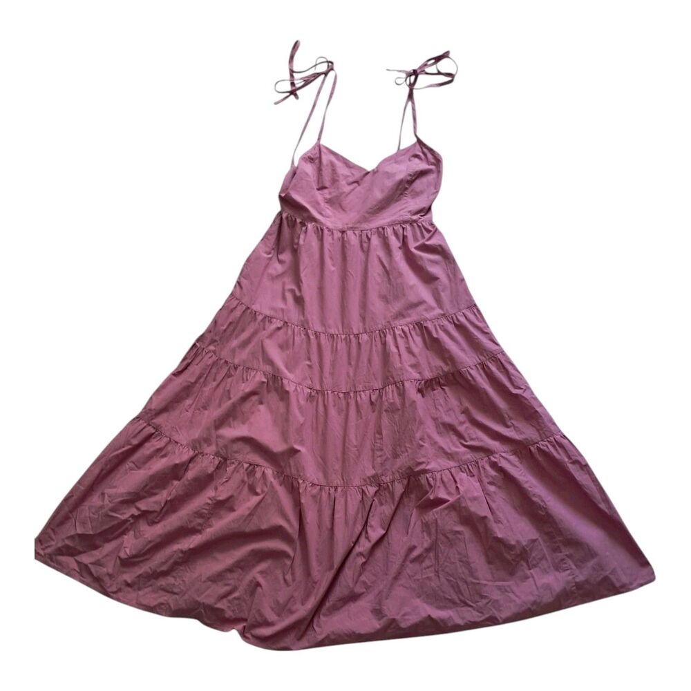 Madewell Rose Pink Tiered Maxi Sundress